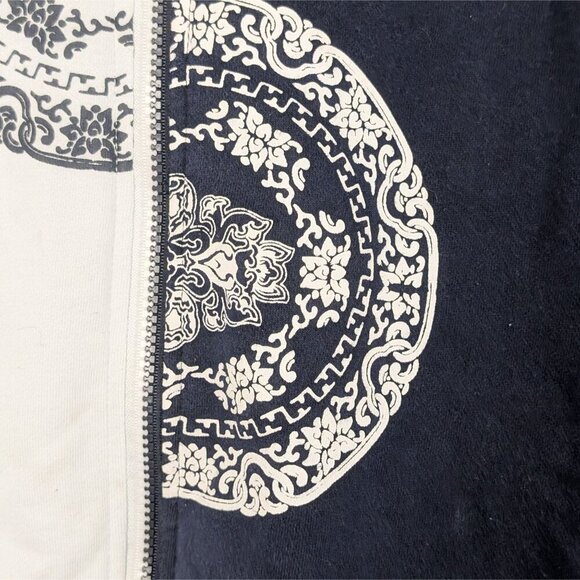 Microsoft Yin and Yang Zip up Hoodie Navy White Unisex US L Promotional - Picture 9 of 14